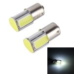 2 Stück 1156/BA15S 5 W 6000 K 350 lm 4 COB-LEDs Canbus Auto-Bremslicht-Rücklicht-Glühbirne, DC 12 V, 1156