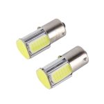2 Stück 1156/BA15S 5 W 6000 K 350 lm 4 COB-LEDs Canbus Auto-Bremslicht-Rücklicht-Glühbirne, DC 12 V, 1156 – Bild 2