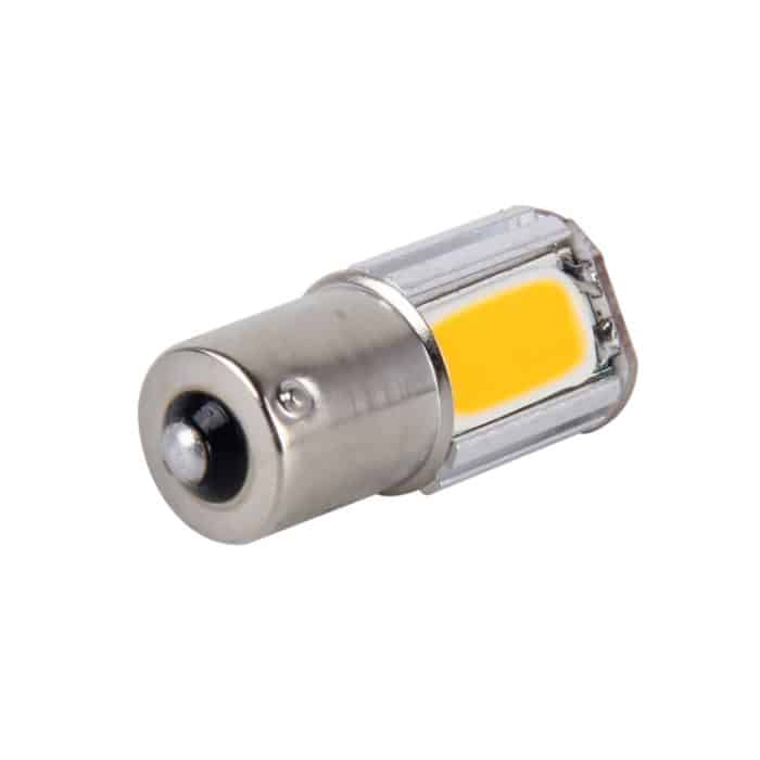 2 Stück 1156/Ba15s 5 W 4 COB-LEDs Auto-Blinker, DC 12 V, 1156+5W Yellow Light – Bild 3