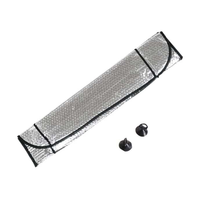 Allzweck-EPE-Auto-Sonnenblende vor der Datei, Größe: 140 cm x 70 cm, 140 x 70cm (Silver) – Bild 3
