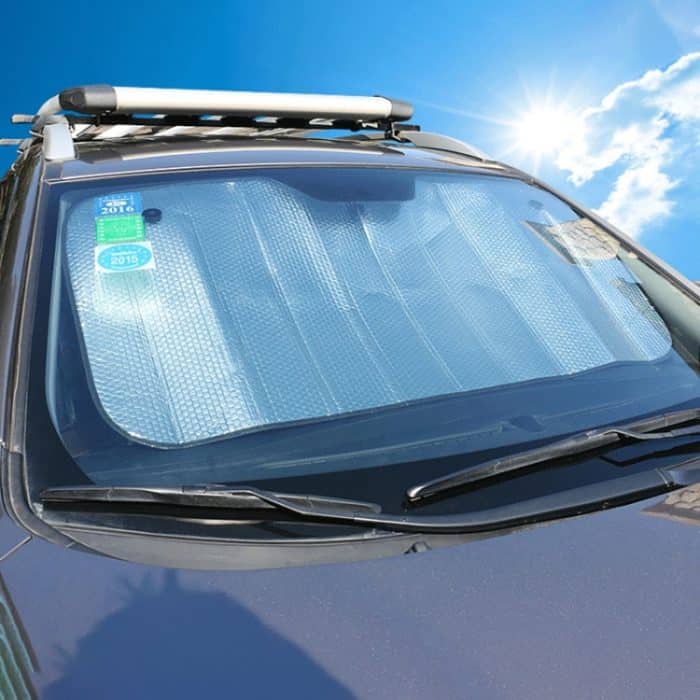 Allzweck-EPE-Auto-Sonnenblende vor der Datei, Größe: 140 cm x 70 cm, 140 x 70cm (Silver) – Bild 6