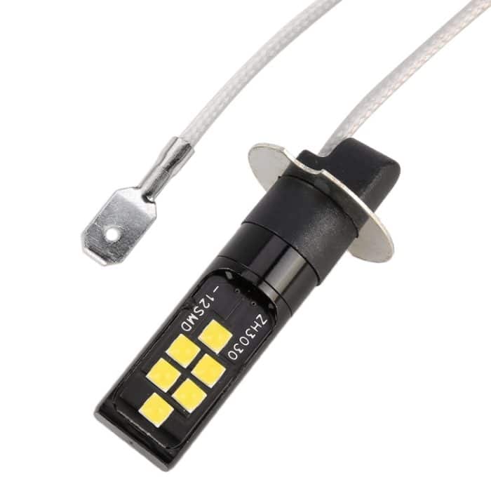 2 PCS H3 DC9-16V / 3,5 W / 6000 K / 320 LM Auto-Nebelscheinwerfer 12 LEDs SMD-ZH3030 Lampen, mit Konstantstrom, H3 – Bild 2