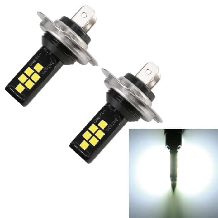 2 Stück H7 DC9-16V / 3,5 W / 6000 K / 320 lm Auto-Nebelscheinwerfer 12 LEDs SMD-ZH3030 Lampen, mit Konstantstrom, H7 – Bild 1