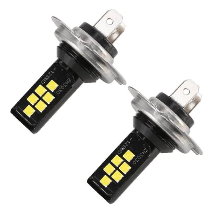 2 Stück H7 DC9-16V / 3,5 W / 6000 K / 320 lm Auto-Nebelscheinwerfer 12 LEDs SMD-ZH3030 Lampen, mit Konstantstrom, H7 – Bild 2