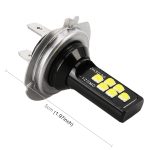 2 Stück H7 DC9-16V / 3,5 W / 6000 K / 320 lm Auto-Nebelscheinwerfer 12 LEDs SMD-ZH3030 Lampen, mit Konstantstrom, H7 – Bild 3