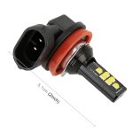 2 Stück H11 DC9-16V / 3,5 W / 6000 K / 320 lm Auto-Nebelscheinwerfer 12 LEDs SMD-ZH3030 Lampen, mit Konstantstrom, H11 – Bild 3