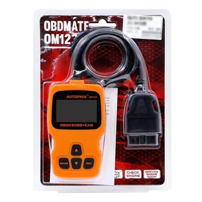 AUTOPHIX OM123 Tragbarer Auto-OBD2-Scanner, Auto-Diagnosegerät, OBD 2-Kfz-Scanner, EOBD-Codeleser, OM123, OM123 (Orange) – Bild 12