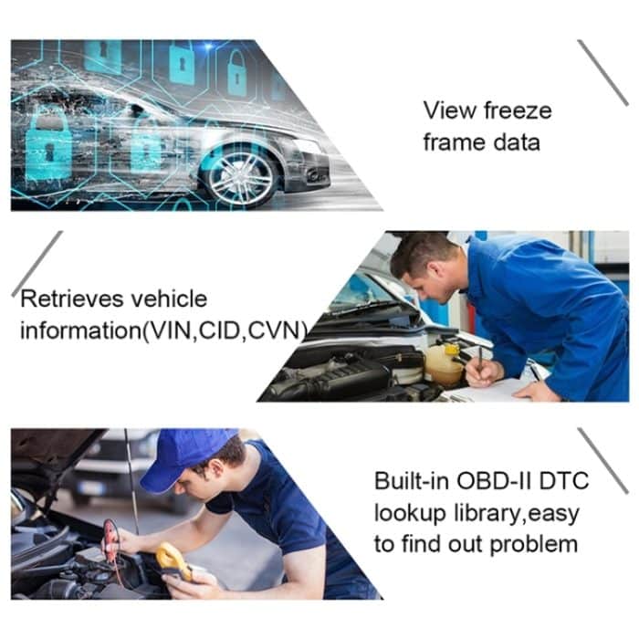 AUTOPHIX OM123 Tragbarer Auto-OBD2-Scanner, Auto-Diagnosegerät, OBD 2-Kfz-Scanner, EOBD-Codeleser, OM123, OM123 (Orange) – Bild 6
