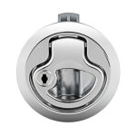 Wohnmobil-/Yacht-/Badezimmer-Türverriegelung, Schranktürstopper, Schubladenschrank, Schließfach, mit Schlüssel, Washroom Door Catch Latch (Silver), Washroom Door Catch Latch (Black) – Bild 3