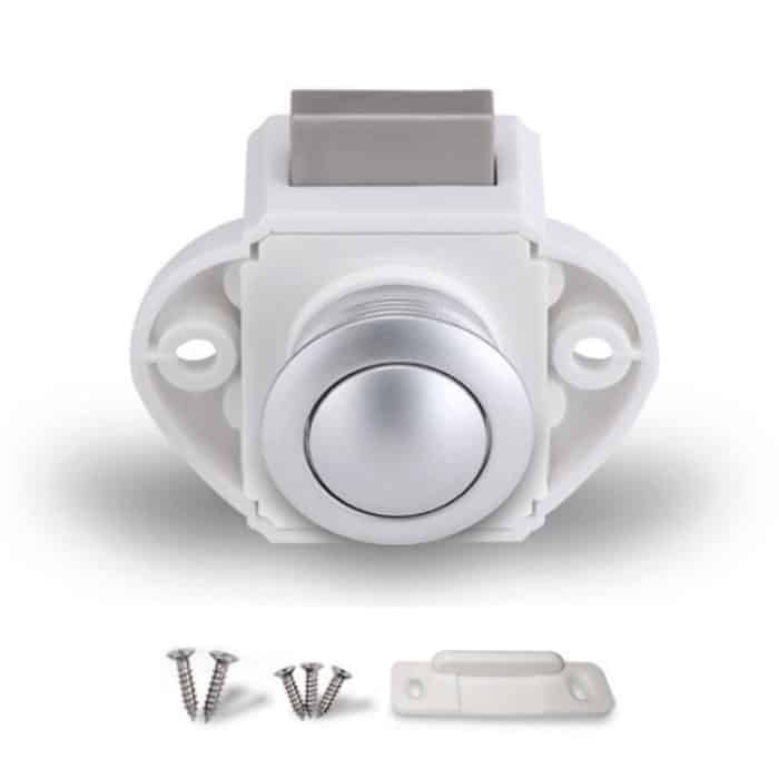 Press-Typ Schubladenschrank-Verriegelung, Schrank-Türstopper, Schubladenschrank, Schließfach für Wohnmobile, Yachten, Möbel – Bild 2