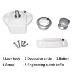 Press-Typ Schubladenschrank-Verriegelung, Schrank-Türstopper, Schubladenschrank, Schließfach für Wohnmobile, Yachten, Möbel – Bild 6