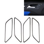 4 PCS Car Carbon Fiber Innenarmlehne Dekorativer Rahmen für Audi A3