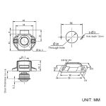 Press-Typ Schubladenschrank-Verriegelung, Schrank-Türstopper, Schubladenschrank, Schließfach für Wohnmobile, Yachten, Möbel – Bild 4