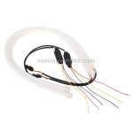 2 PCS 12V Auto Tagfahrlicht Weiche Artikellampe, Weiß + Gelb Licht, Länge: 85cm – Bild 2