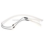 2 PCS 12V Auto Tagfahrlicht Weiche Artikellampe, Weiß + Gelb Licht, Länge: 85cm – Bild 3