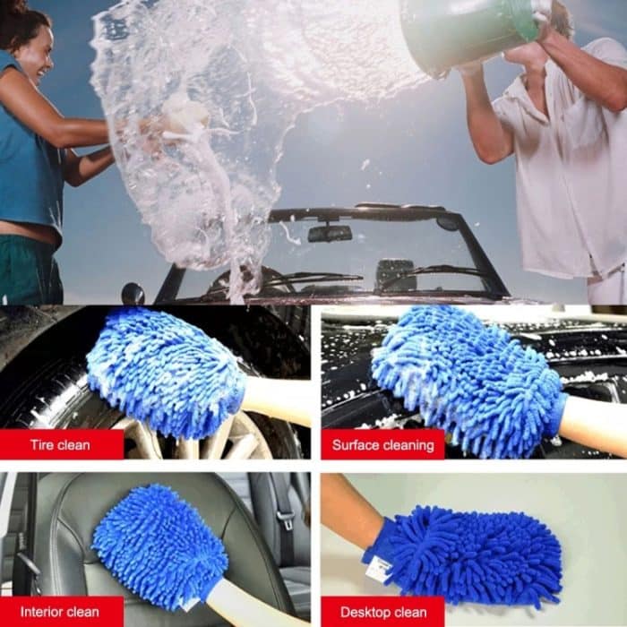 KANEED Microfiber Dusting Mitt Autofensterreinigung Reinigungsmittel für Staubtücher (zufällige Farblieferung) – Bild 5