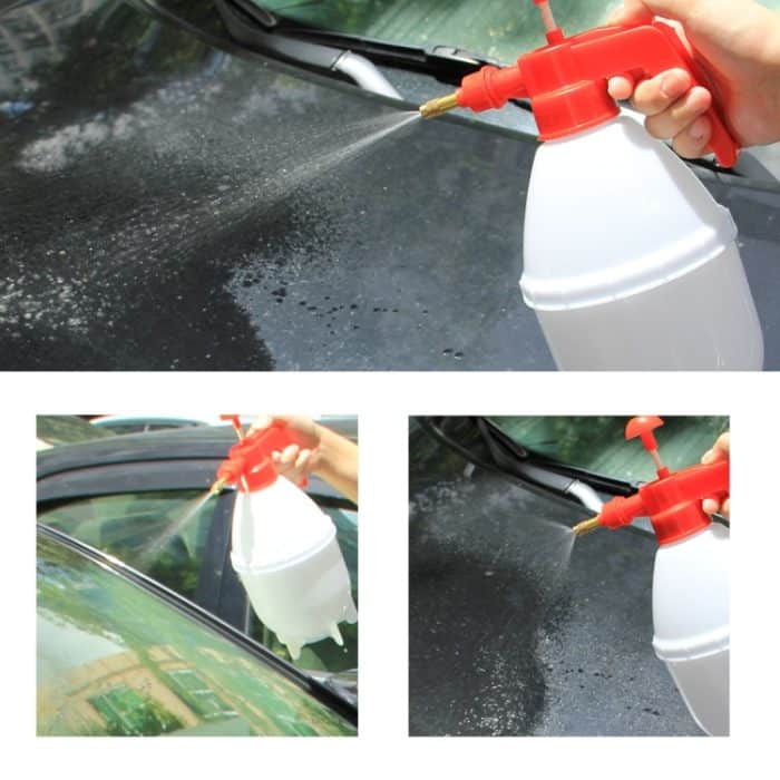 KANEED 1.5L Korrosionsbeständiger Handdruck Handpumpendrucksprühwasserflasche zum Waschen von Autos und im Garten – Bild 7