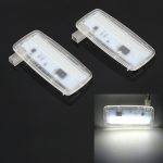 2 PCS Auto DC12V / 1,5W / 6000K / 100LM LED Kosmetikspiegelleuchte Schminkspiegelleuchte mit 18 SMD-3014 Lampen für BMW E93, Weißlicht