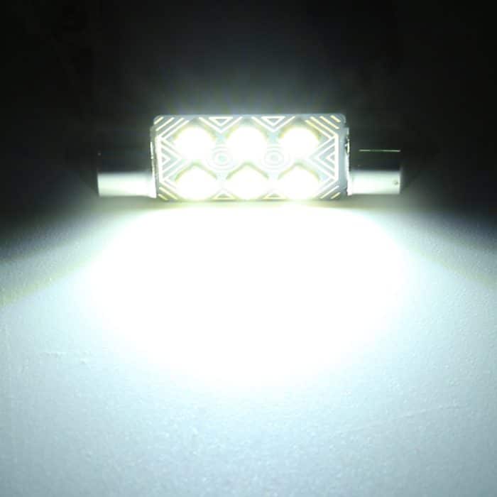 2 PCS 41 mm DC12V / 1,5W / 6000K / 110LM 10LEDs SMD-3030 Auto-Leselampe Dome Light mit Decoder – Bild 5