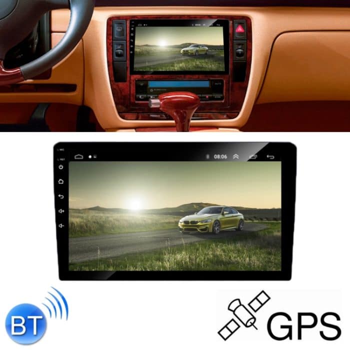 HD 10,1 Zoll Universal Car Android 8.1 Funkempfänger MP5-Player, Unterstützung FM & Bluetooth & TF-Karte & GPS – Bild 1