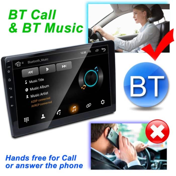 HD 10,1 Zoll Universal Car Android 8.1 Funkempfänger MP5-Player, Unterstützung FM & Bluetooth & TF-Karte & GPS – Bild 11