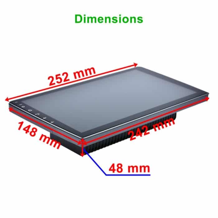 HD 10,1 Zoll Universal Car Android 8.1 Funkempfänger MP5-Player, Unterstützung FM & Bluetooth & TF-Karte & GPS – Bild 3