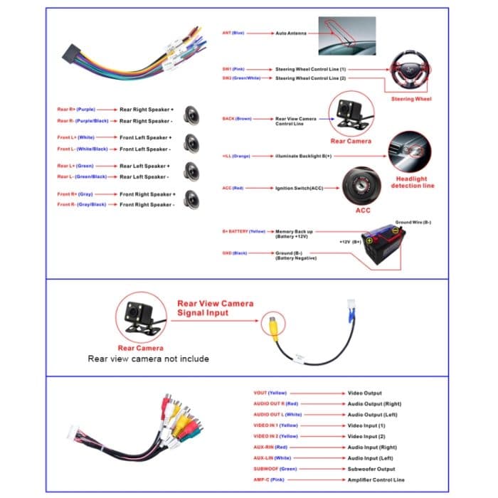 HD 10,1 Zoll Universal Car Android 8.1 Funkempfänger MP5-Player, Unterstützung FM & Bluetooth & TF-Karte & GPS – Bild 5