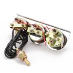 52mm 12V Universal Car Modified Triple Meter 3 in 1 Gauge Ölpresse + Wassertemperaturanzeige + Amperemeter, mit Sensor – Bild 3