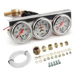 52mm 12V Universal Car Modified Triple Meter 3 in 1 Gauge Ölpresse + Wassertemperaturanzeige + Amperemeter, mit Sensor – Bild 4