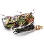52mm 12V Universal Car Modified Triple Meter 3 in 1 Gauge Ölpresse + Wassertemperaturanzeige + Amperemeter, mit Sensor – Bild 3