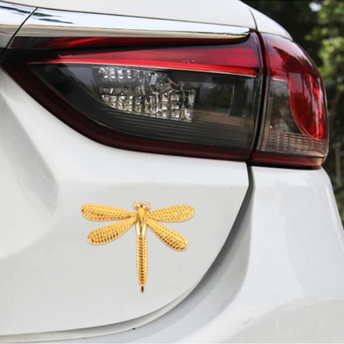 Dekorativer Aufkleber für Auto-Metallkarosserie in Libellenform, Dragonfly Shape (Gold), Dragonfly Shape (Silver) – Bild 5