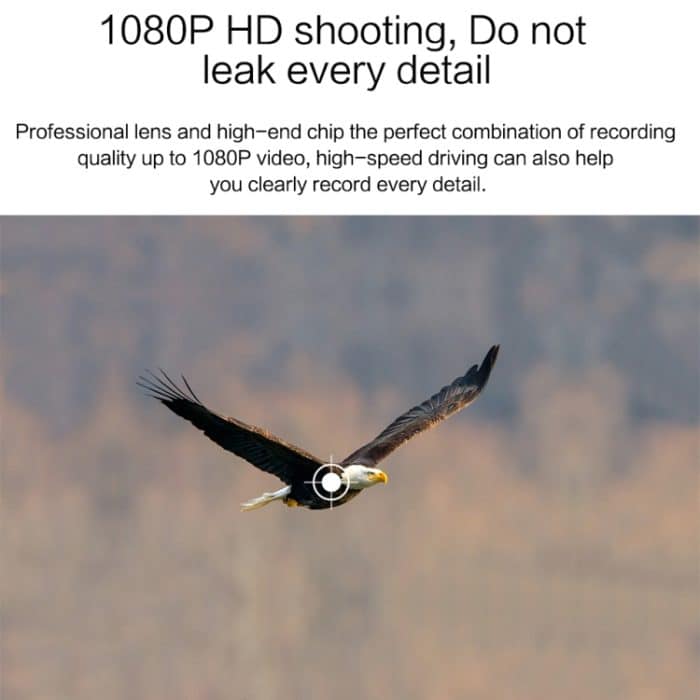 V100 7-Zoll-LCD-Touchscreen-Rückspiegel-Autorekorder mit separater Kamera, 170-Grad-Weitwinkelanzeige, Unterstützung für Nachtsicht / Loop-Video / Bewegungserkennung / G-Sensor / TF-Karte – Bild 13