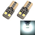 2 Stück T10 / W5W / 168/194 DC12V / 1,6 W / 6000 K / 130 lm 4 LEDs SMD-3030 Auto-Umrissleuchte, mit Decoder, 4LEDs SMD-3030