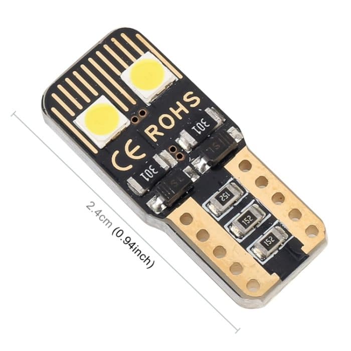 2 Stück T10 / W5W / 168/194 DC12V / 1,6 W / 6000 K / 130 lm 4 LEDs SMD-3030 Auto-Umrissleuchte, mit Decoder, 4LEDs SMD-3030 – Bild 3