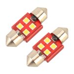 2 Stück 31 mm DC12 V / 1,6 W / 6000 K / 130 lm 4 LEDs SMD-3030 Auto-Leselampe, 31mm – Bild 2