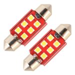 2 Stück 36 mm DC12 V / 2,2 W / 6000 K / 180 lm 6 LEDs SMD-3030 Auto-Leselampe, 36mm – Bild 2