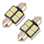 10 Stück 31 mm DC12 V/2 W/7000 K/80 lm 4 LEDs SMD-5050 Auto-Leselampe, 31mm, 4LEDs SMD-5050 – Bild 2