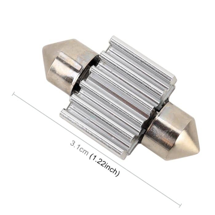 10 Stück 31 mm DC12 V/2 W/7000 K/80 lm 4 LEDs SMD-5050 Auto-Leselampe, 31mm, 4LEDs SMD-5050 – Bild 3