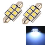 10 Stück 36 mm DC12 V/2 W/7000 K/80 lm 6 LEDs SMD-5050 Auto-Leselampe, 36mm, 6LEDs SMD-5050