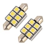 10 Stück 36 mm DC12 V/2 W/7000 K/80 lm 6 LEDs SMD-5050 Auto-Leselampe, 36mm, 6LEDs SMD-5050 – Bild 2