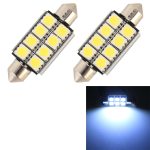10 Stück 41 mm DC12 V/2 W/7000 K/80 lm 8 LEDs SMD-5050 Auto-Leselampe, 41mm, 8LEDs SMD-5050