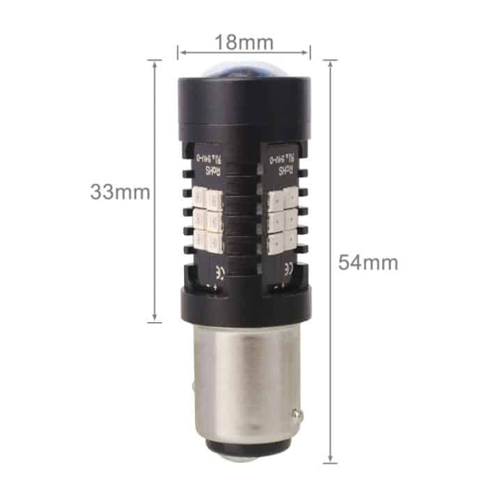 2 Stück 10,5 W 1157–2835–21 smd rote LED-Auto-Bremslicht-Rücklicht-Glühbirne, DC 12–24 V, 1157 – Bild 4