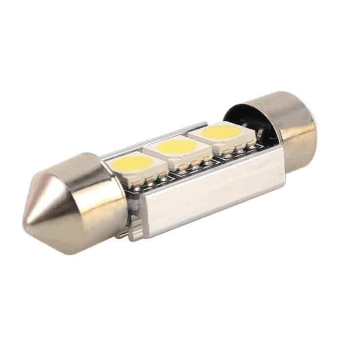 10 Stück 36 mm DC12 V / 1,7 W / 7000 K / 70 lm 3 LEDs SMD-5050 Auto-Leselampe, 36mm, 3LEDs SMD-5050 – Bild 4