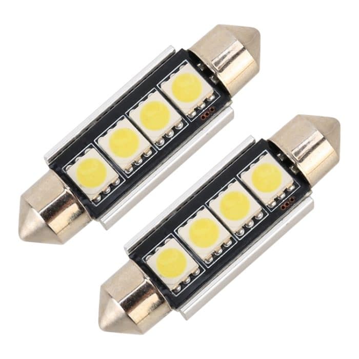 10 Stück 41 mm DC12 V / 1,7 W / 7000 K / 70 lm 4 LEDs SMD-5050 Auto-Leselampe, 41mm, 4LEDs SMD-5050 – Bild 2