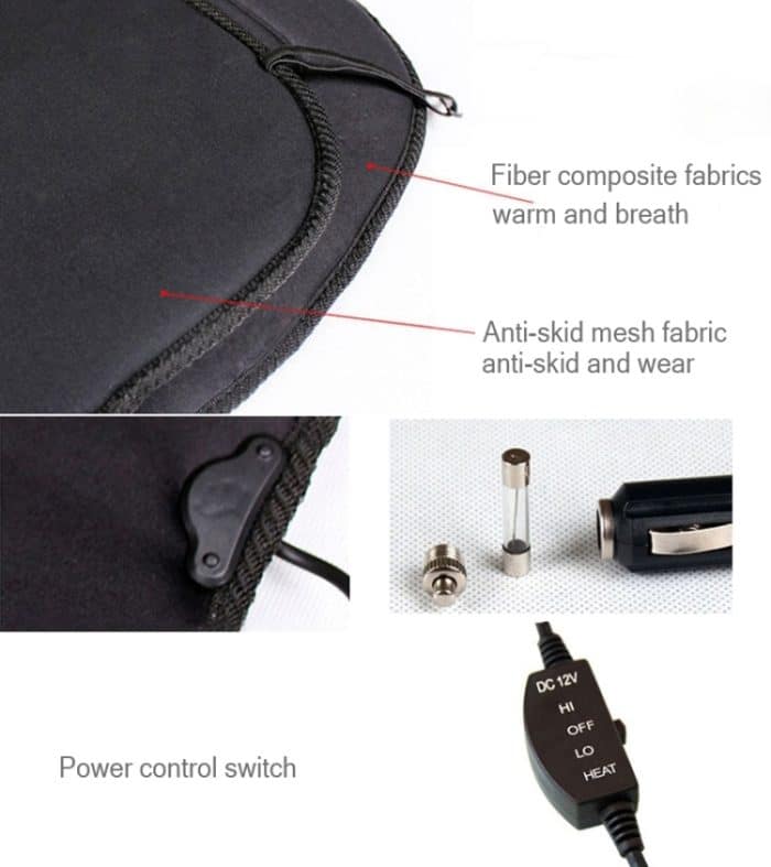 12V Winterwärmer Autositz Elektrische Heizkissenauflage, Heating Cushion Pad – Bild 5