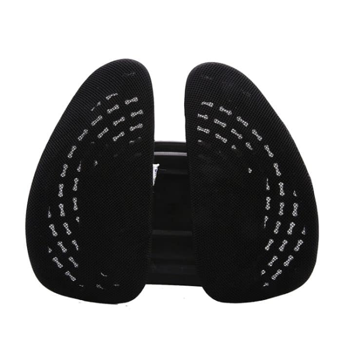 Auto-Lendenwirbelstütze, Büro-Sicherheitsgurt, Rückenlehne, Doppelkissen, Auto-Haus-Massage, Lendenwirbelkissen aus Eisseide – Bild 2