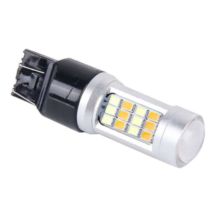 CMS1544.jpg 2 PCS T20 / 7443-42LED 20W 21 * 2835W + 21 * 2835Y Weiß + Gelblicht Blinker mit Len. DC 12-24V – Bild 1