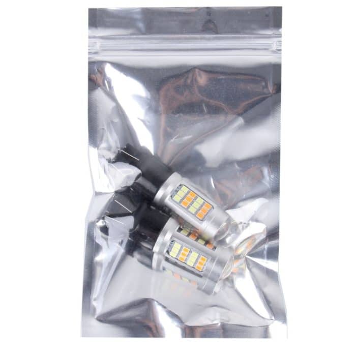 2 PCS T20 / 7443-42LED 20W 21 * 2835W + 21 * 2835Y Weiß + Gelblicht Blinker mit Len. DC 12-24V – Bild 4