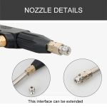 Hochtemperatur-Hochdruck-Großlochdüsen-Wasserpistole für Dampfautowaschanlage, Sprühdüsensektor: 1,5 – Bild 6
