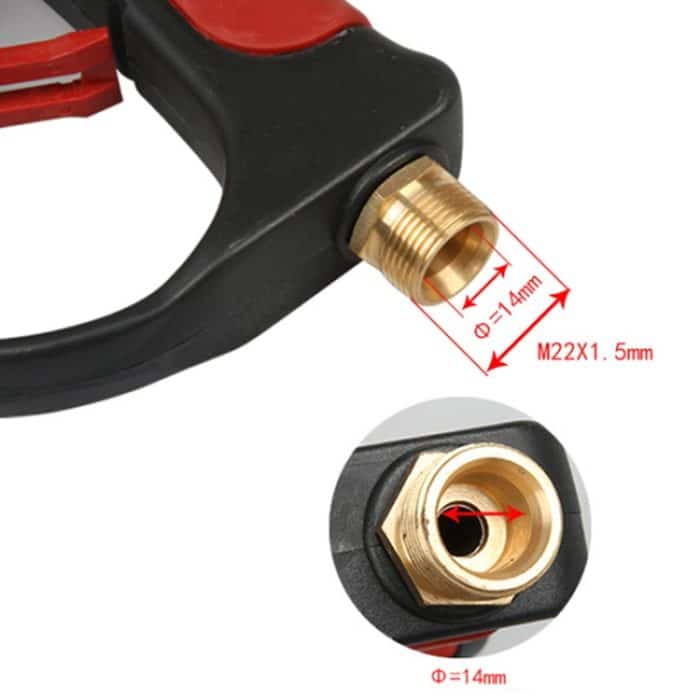 Hochdruck-Autowaschpistole Wassersprühstrahl Lanze mit 5 Düsen – Bild 3